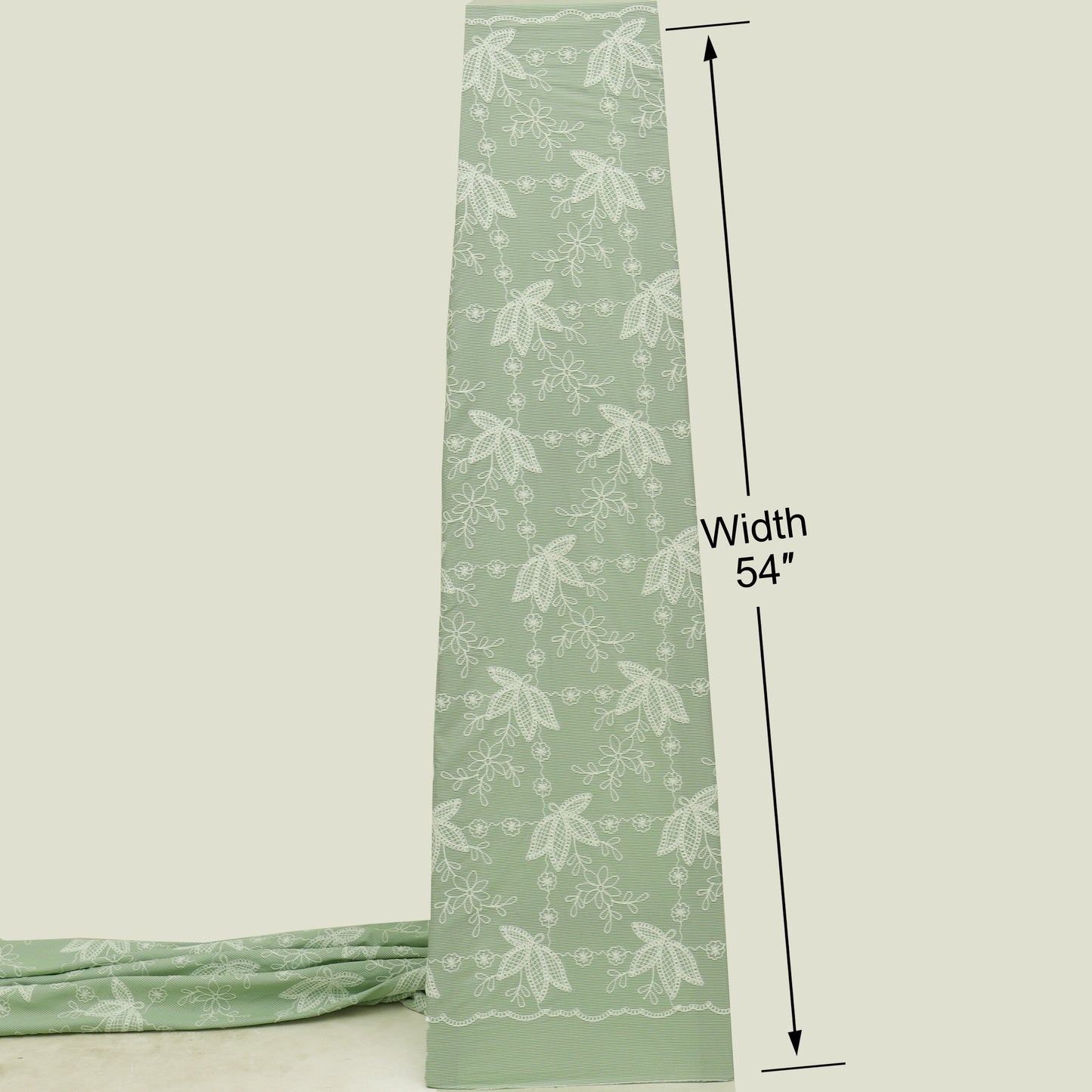Crepe Stripe Embroidery Fabric
