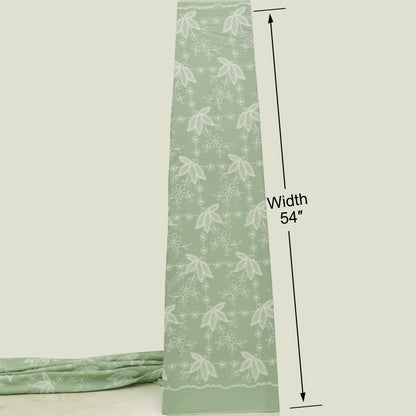 Crepe Stripe Embroidery Fabric