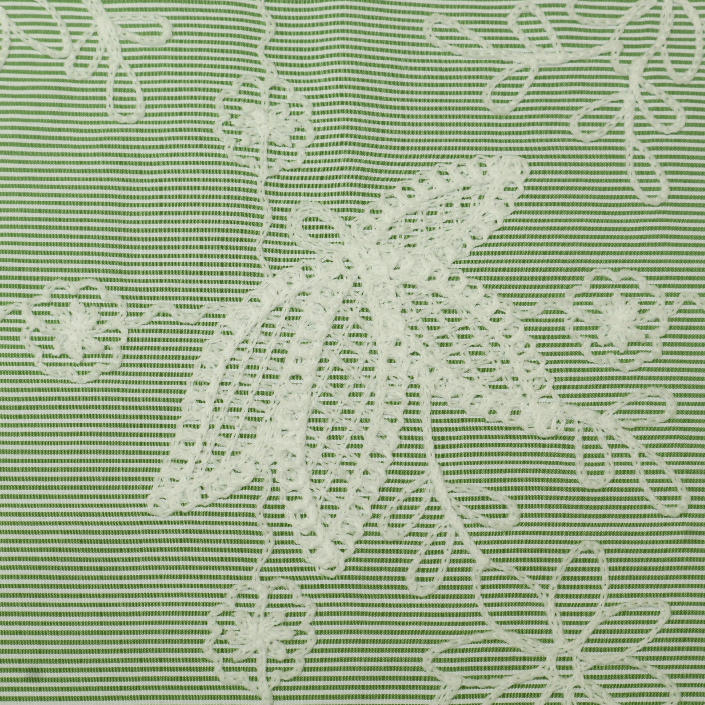 Crepe Stripe Embroidery Fabric