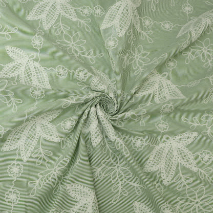 Crepe Stripe Embroidery Fabric