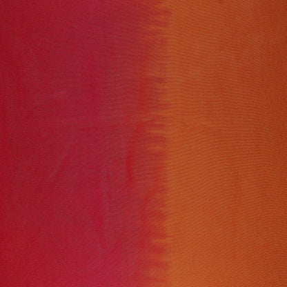 Orange Color Shaded Tissue Booti Fabric