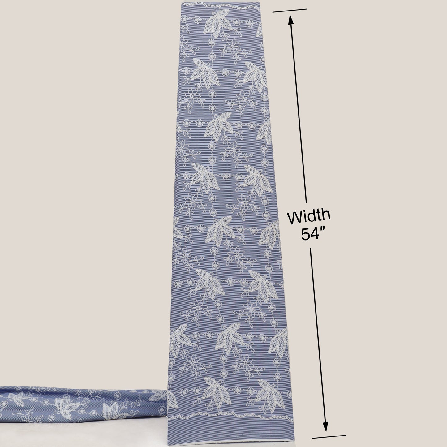 Crepe Stripe Embroidery Fabric