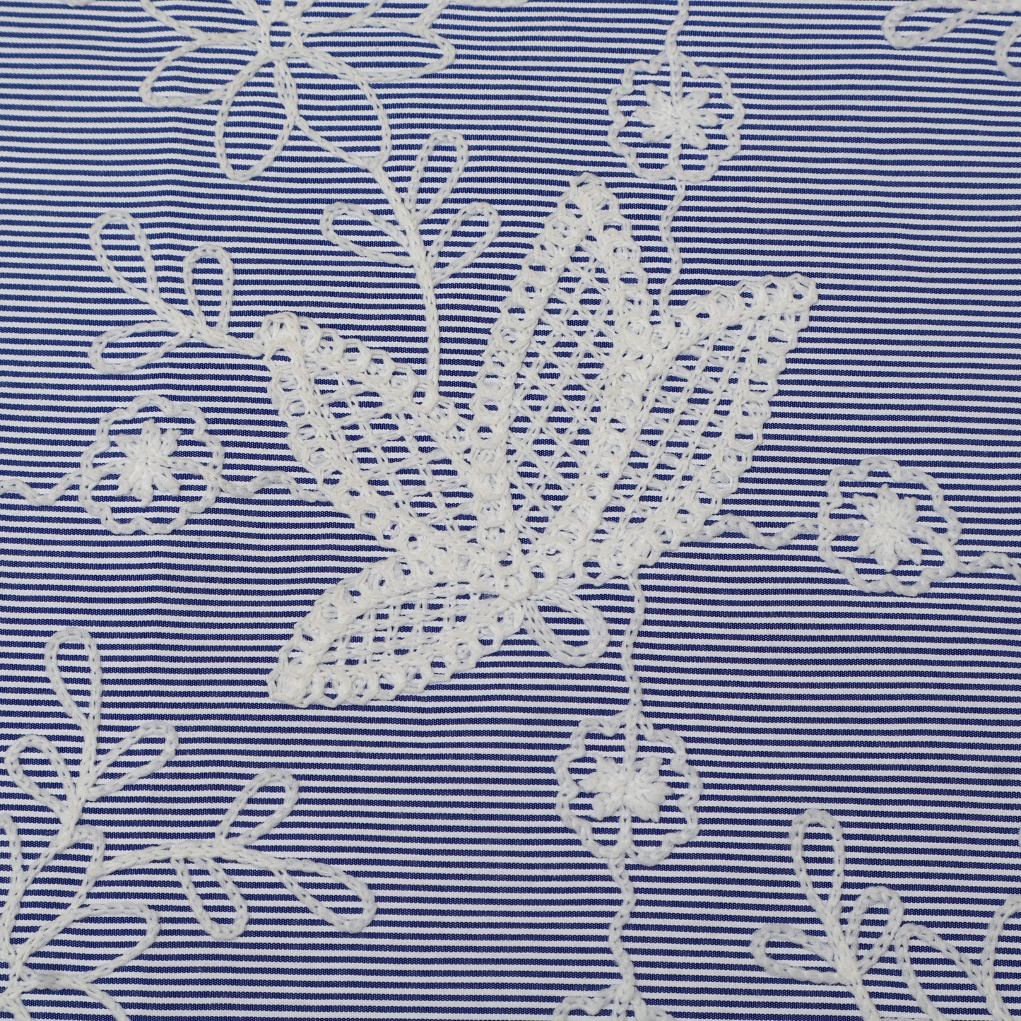 Crepe Stripe Embroidery Fabric