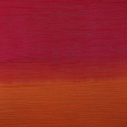 Orange Color Shaded Tissue Booti Fabric