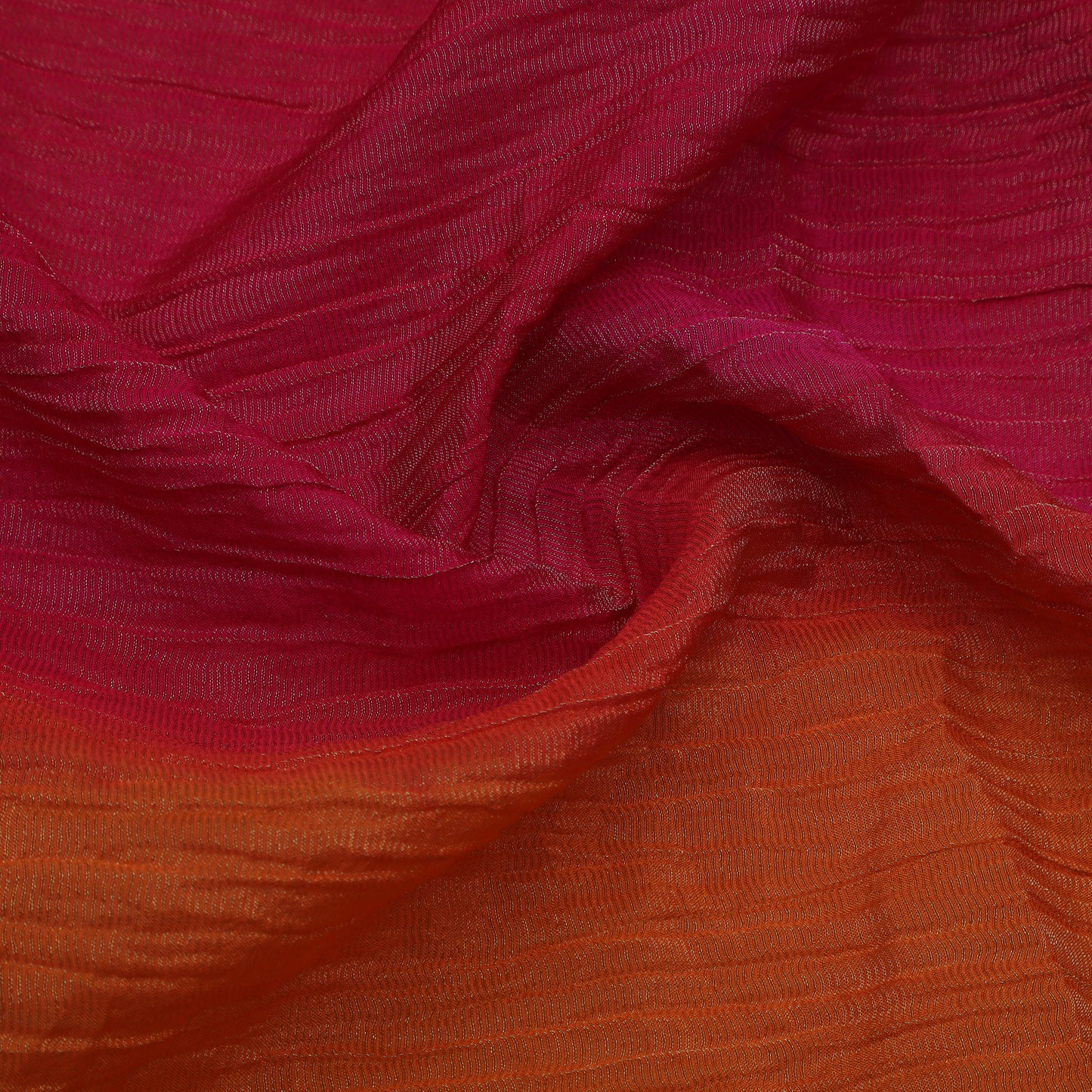 Orange Color Shaded Tissue Booti Fabric