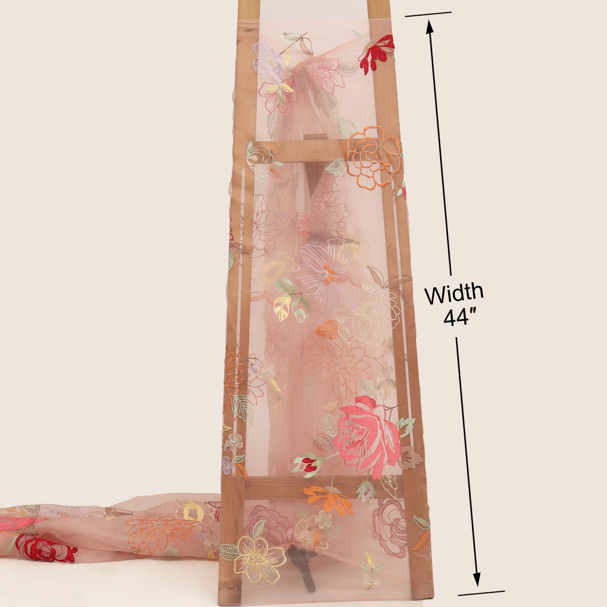 Pure Floral Organza Embroidery Fabric