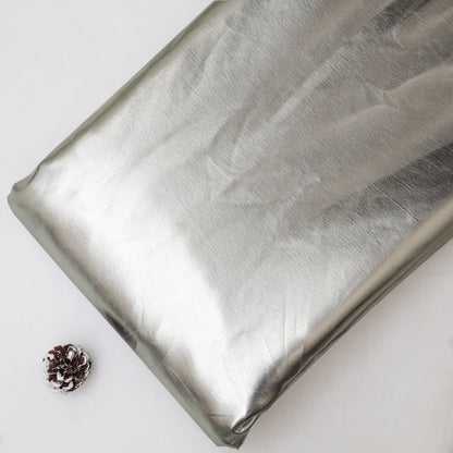 Denim Leather Foil Fabric