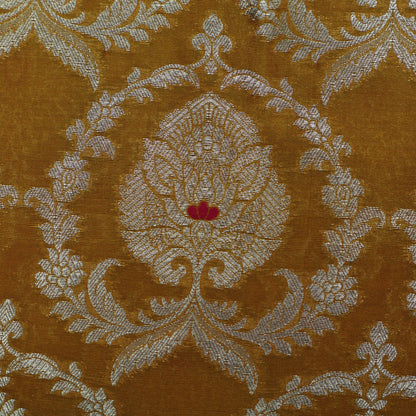 Yellow Color Brocade Fabric