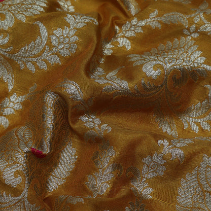 Yellow Color Brocade Fabric