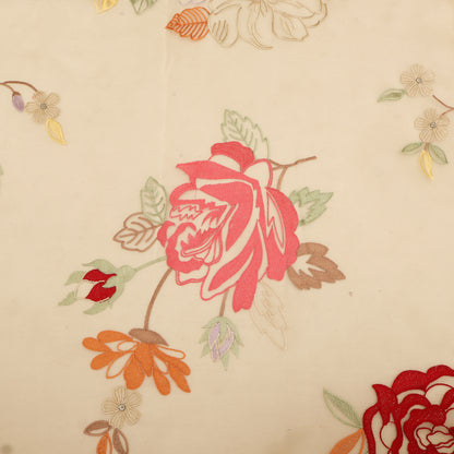 Pure Floral Organza Embroidery Fabric