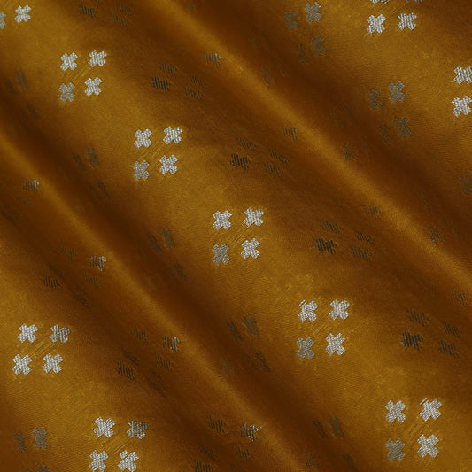 Mustard Color Brocade Fabric
