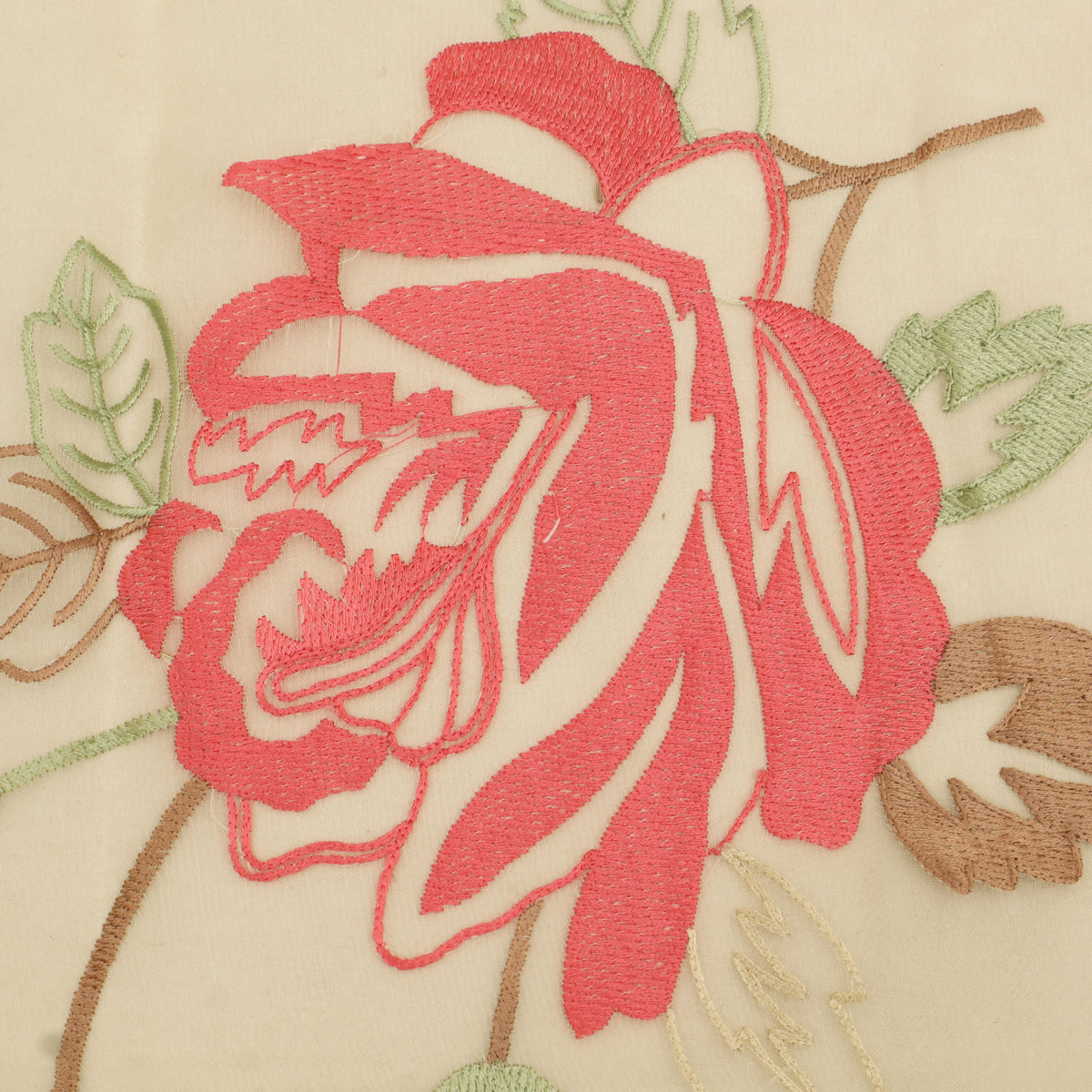 Pure Floral Organza Embroidery Fabric