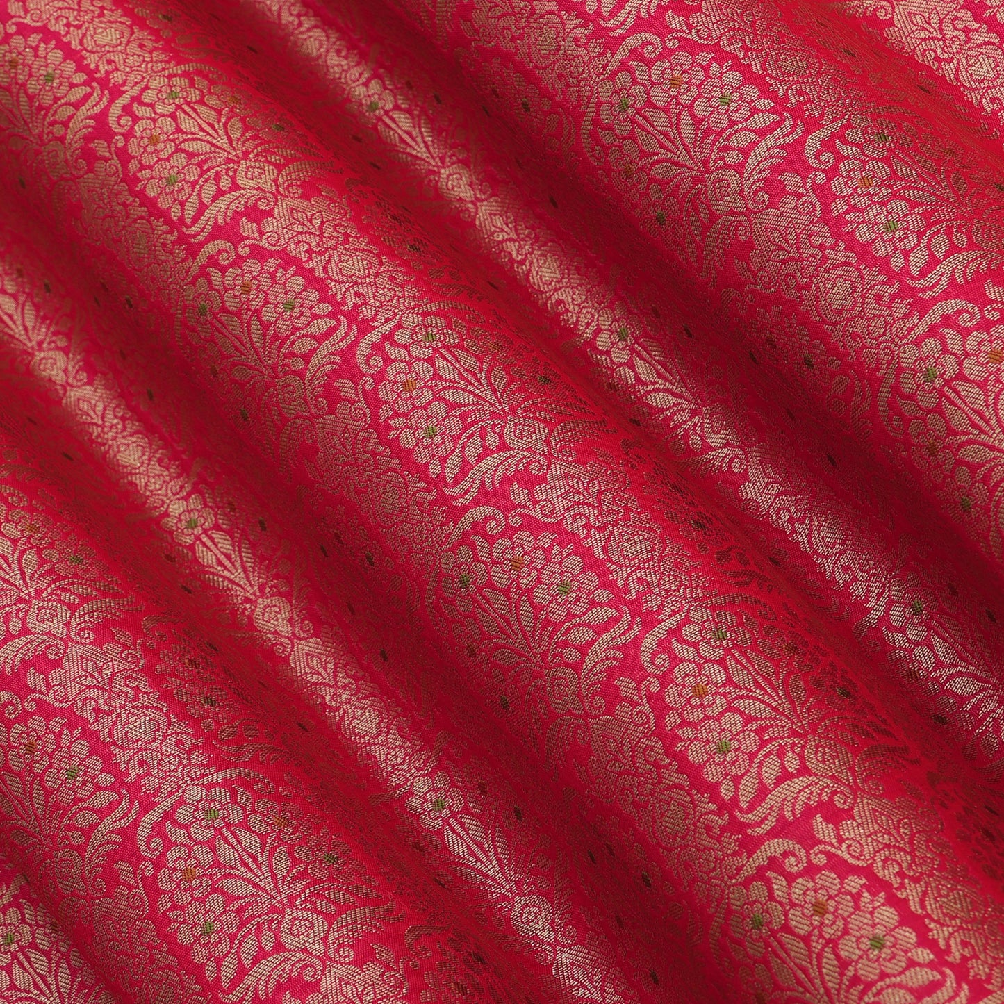 Traditional Meena Work Katan Brocade