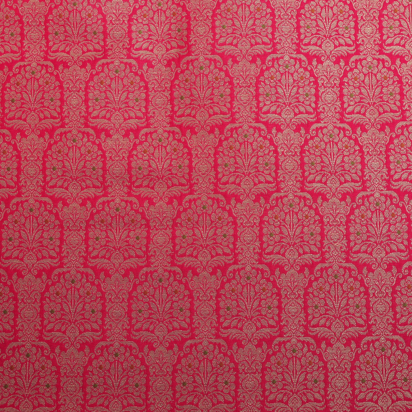 Traditional Meena Work Katan Brocade