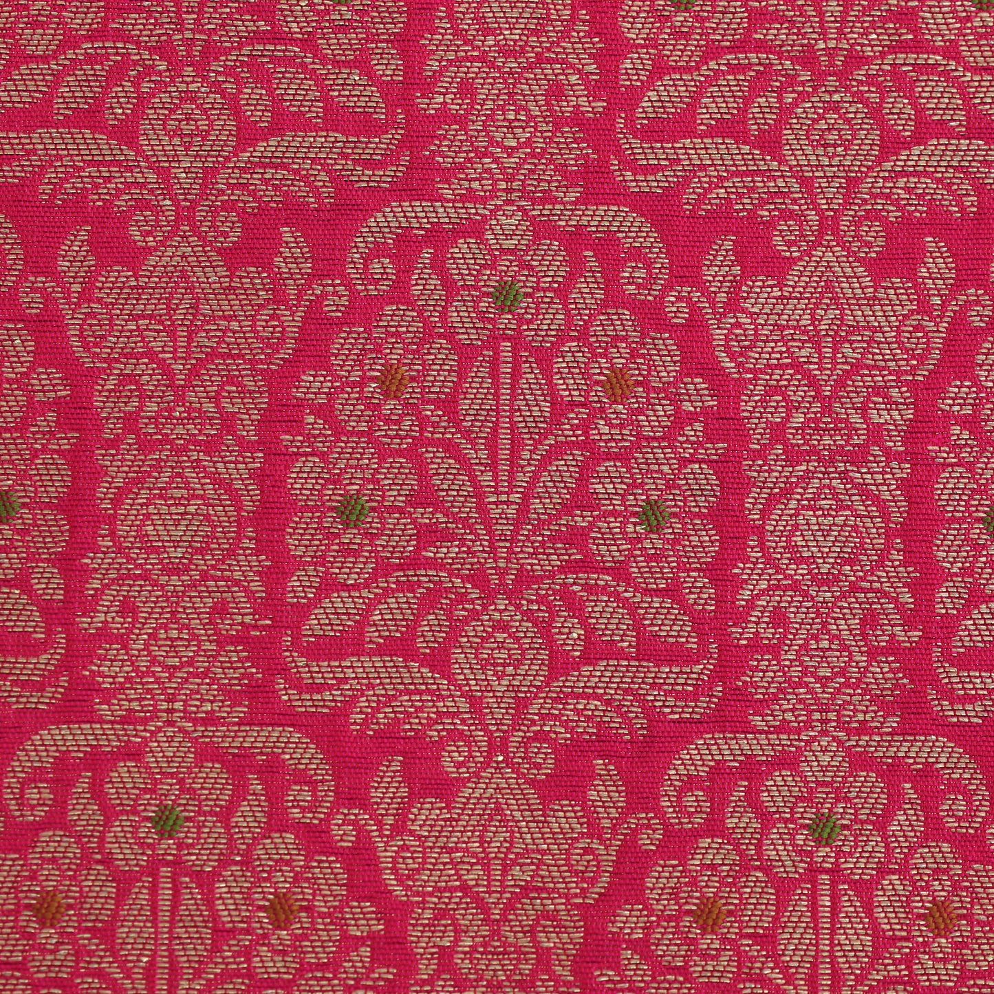 Traditional Meena Work Katan Brocade