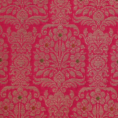 Traditional Meena Work Katan Brocade