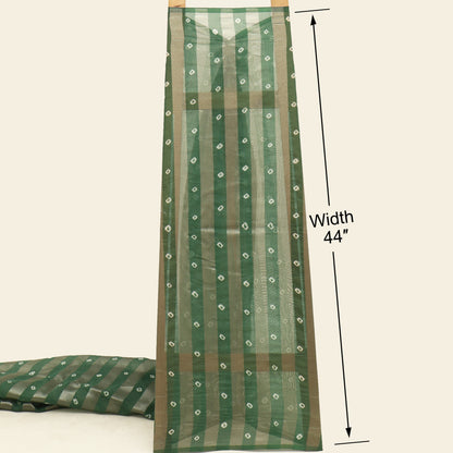 Chanderi Patta Bandhani Print Fabric