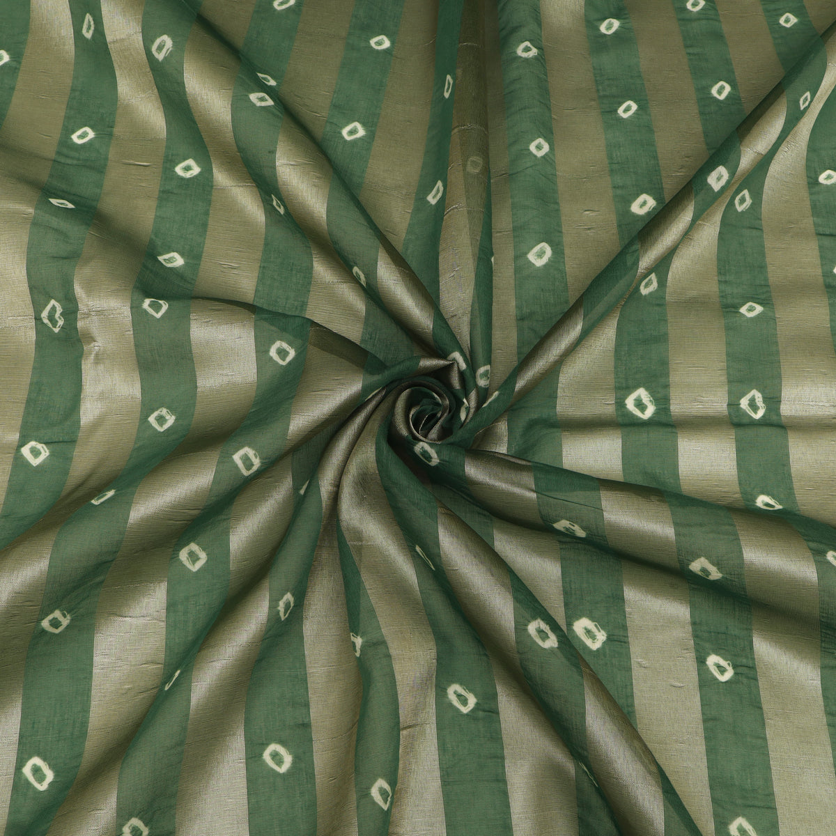 Chanderi Patta Bandhani Print Fabric