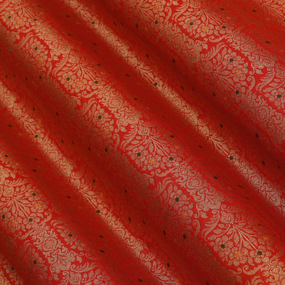 Traditional Meena Work Katan Brocade