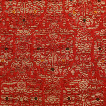 Traditional Meena Work Katan Brocade