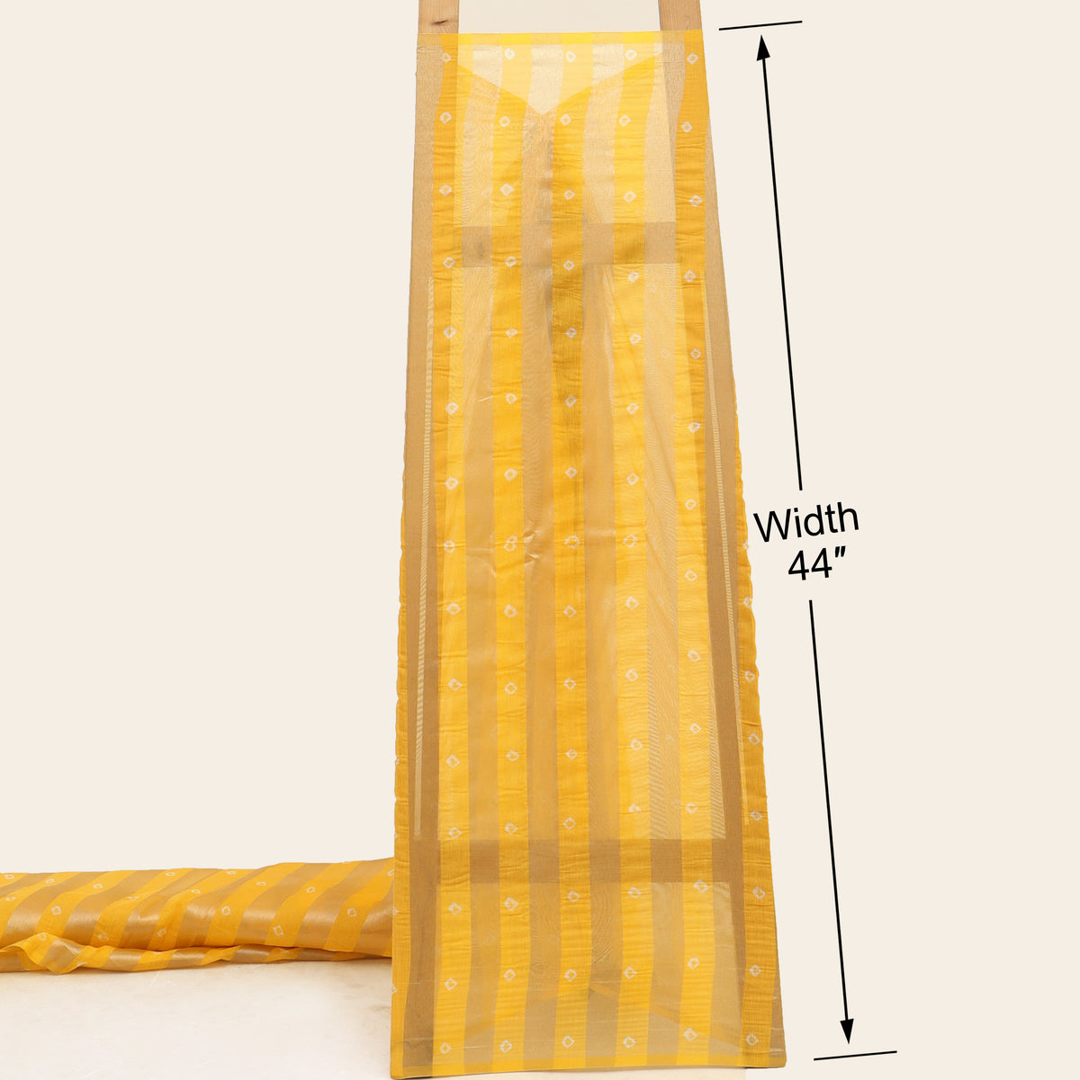 Chanderi Patta Bandhani Print Fabric