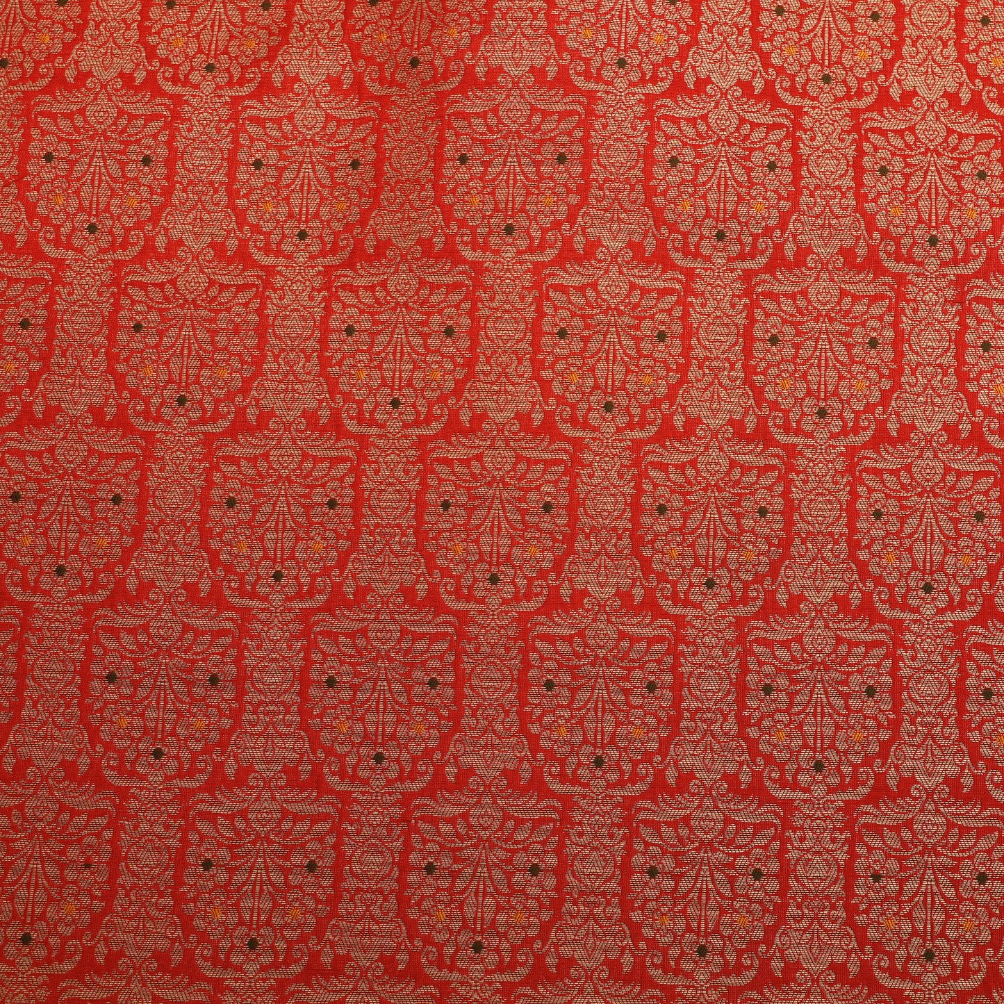 Traditional Meena Work Katan Brocade