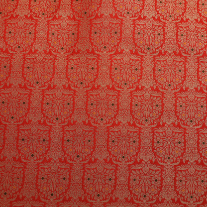 Traditional Meena Work Katan Brocade