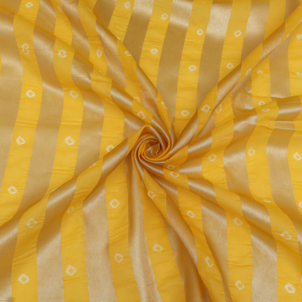 Chanderi Patta Bandhani Print Fabric