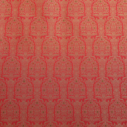 Traditional Meena Work Katan Brocade