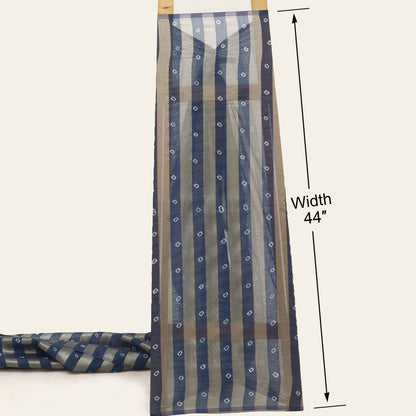 Chanderi Patta Bandhani Print Fabric