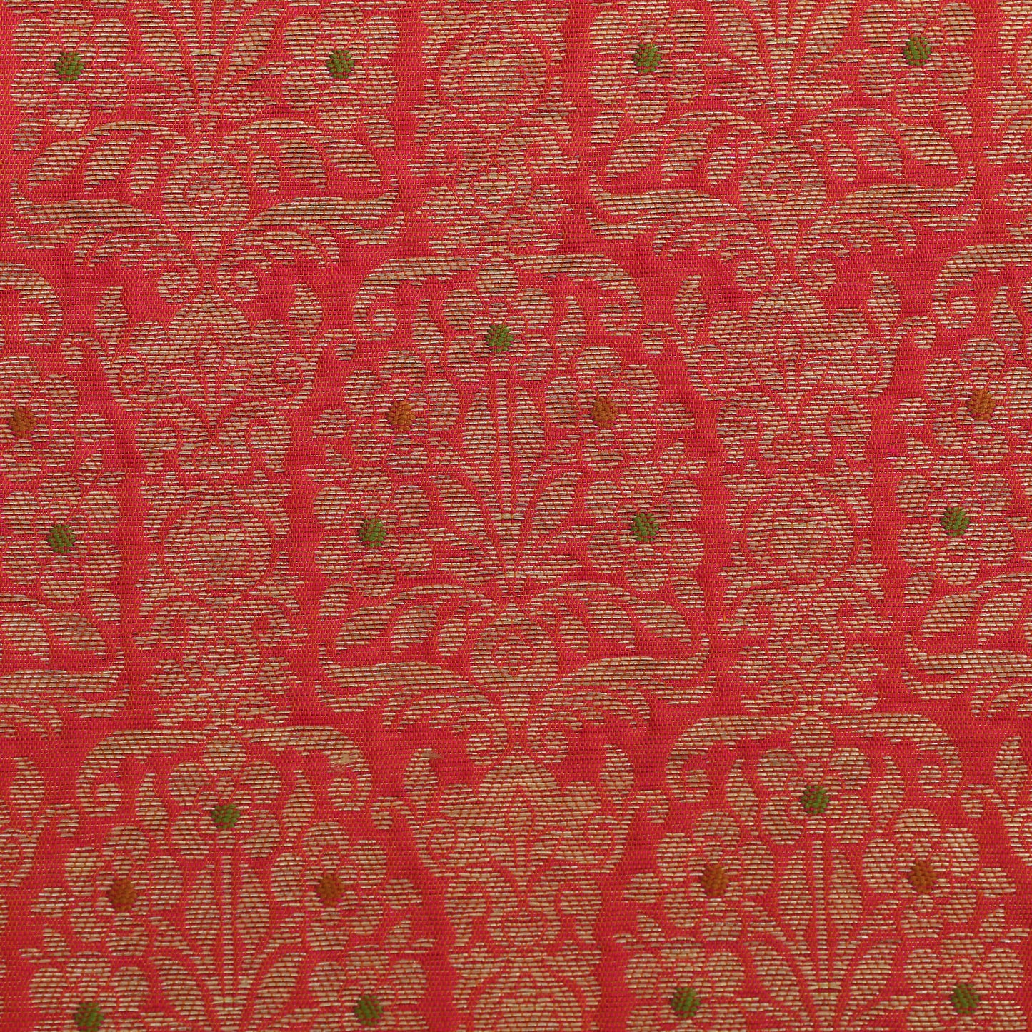 Traditional Meena Work Katan Brocade