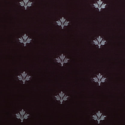 Wine Color Brocade Fabric