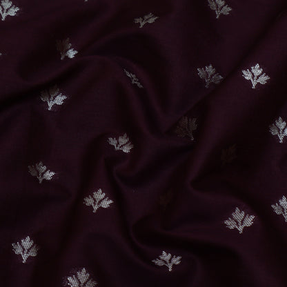 Wine Color Brocade Fabric