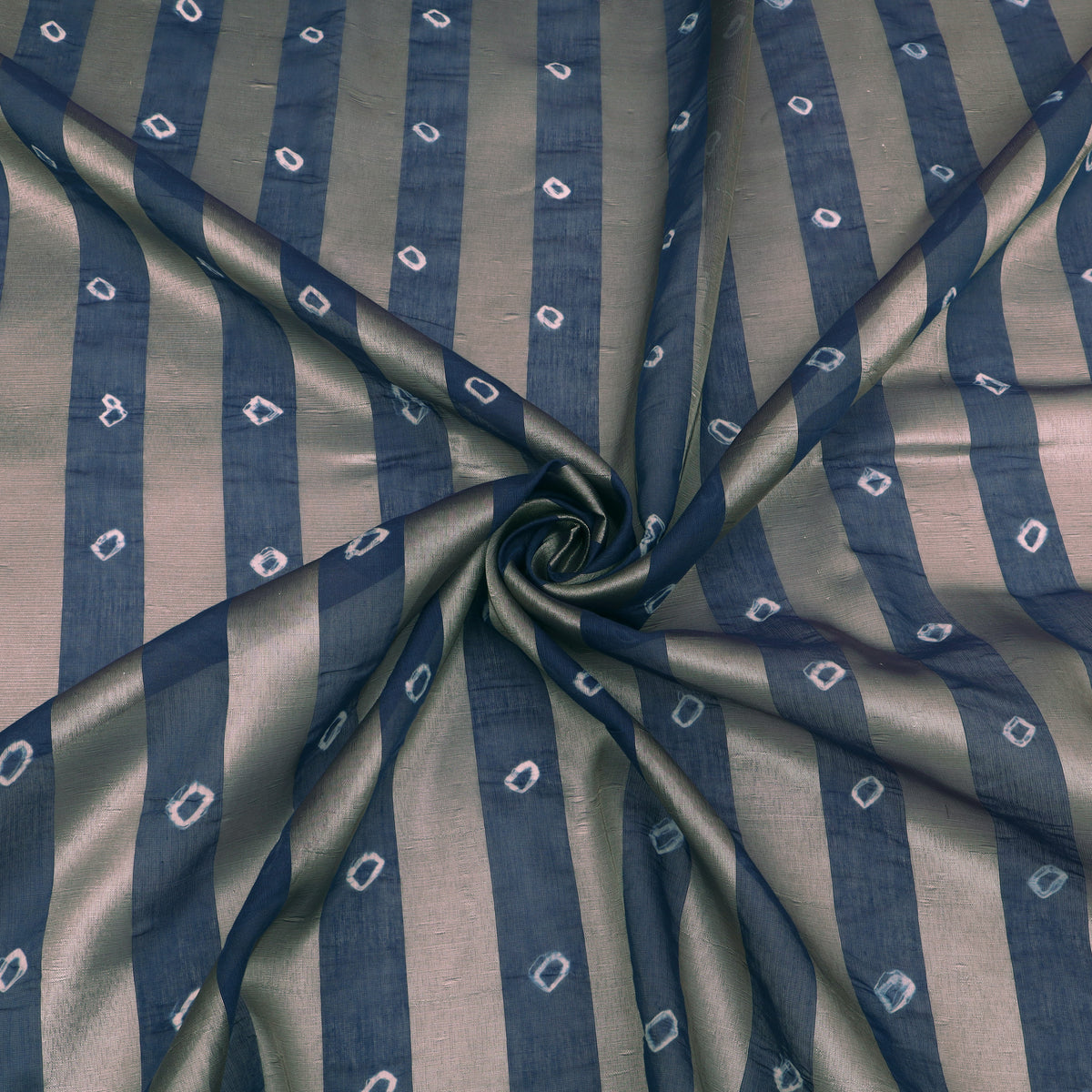 Chanderi Patta Bandhani Print Fabric