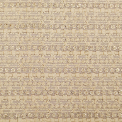 Textured fabric pattern with a subtle floral design on a beige background