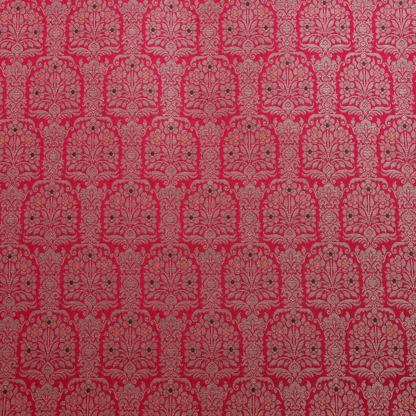 Traditional Meena Work Katan Brocade