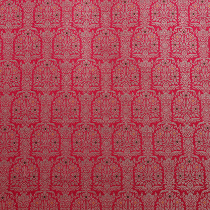 Traditional Meena Work Katan Brocade