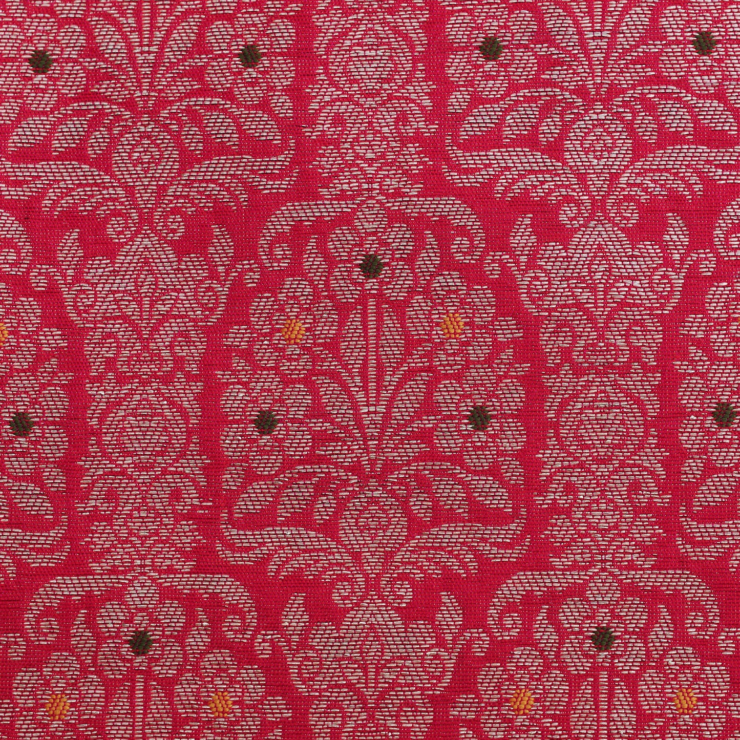 Traditional Meena Work Katan Brocade