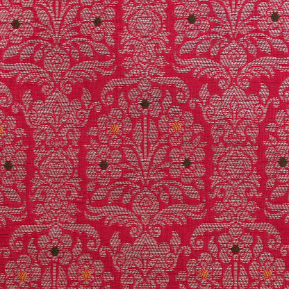 Traditional Meena Work Katan Brocade
