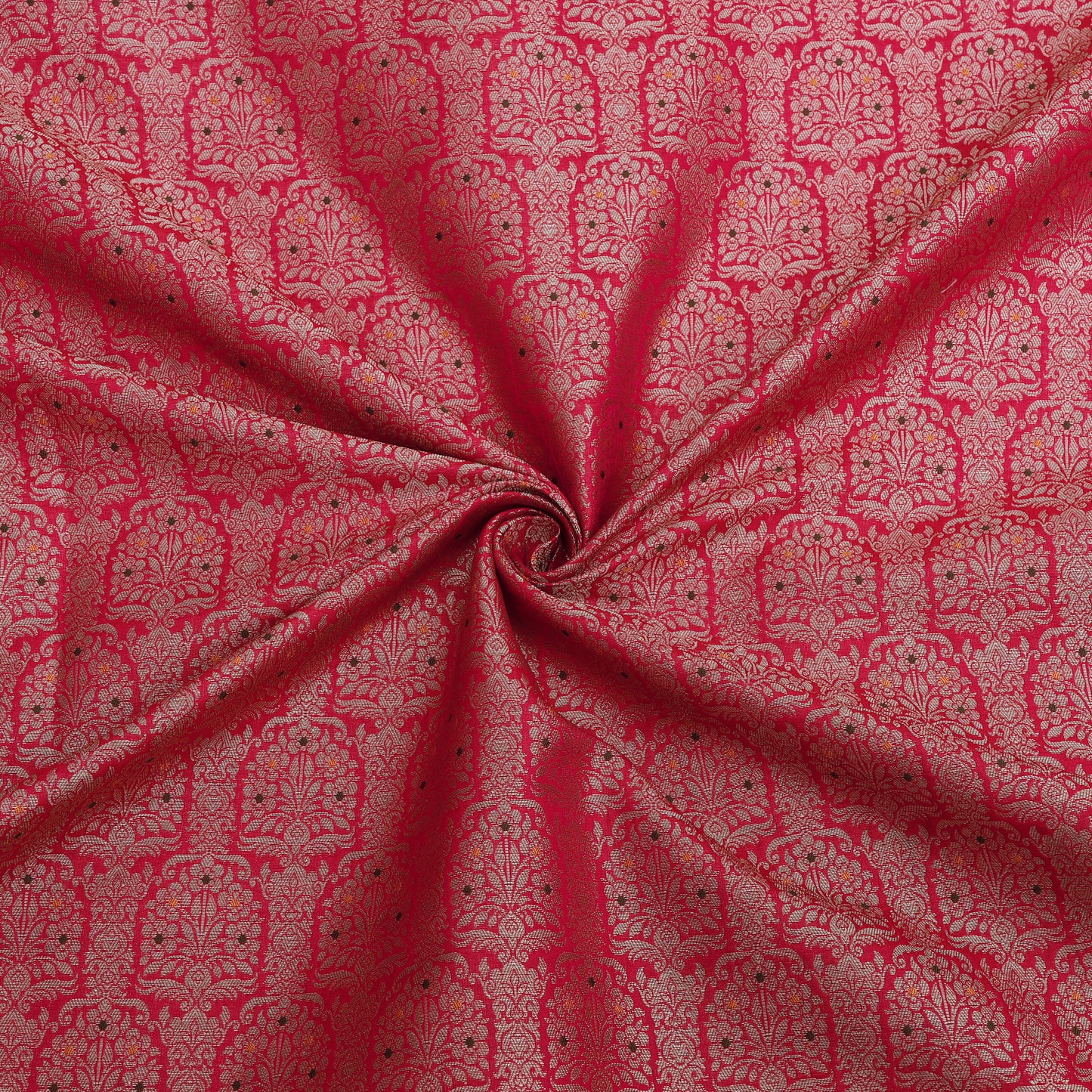 Traditional Meena Work Katan Brocade