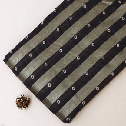 Chanderi Patta Bandhani Print Fabric