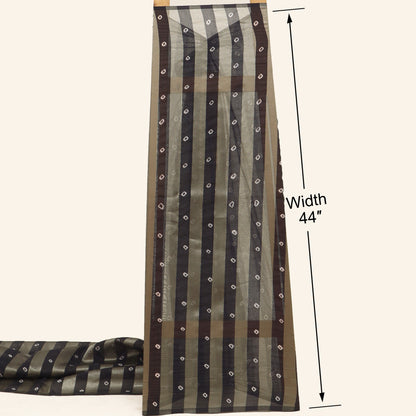 Chanderi Patta Bandhani Print Fabric