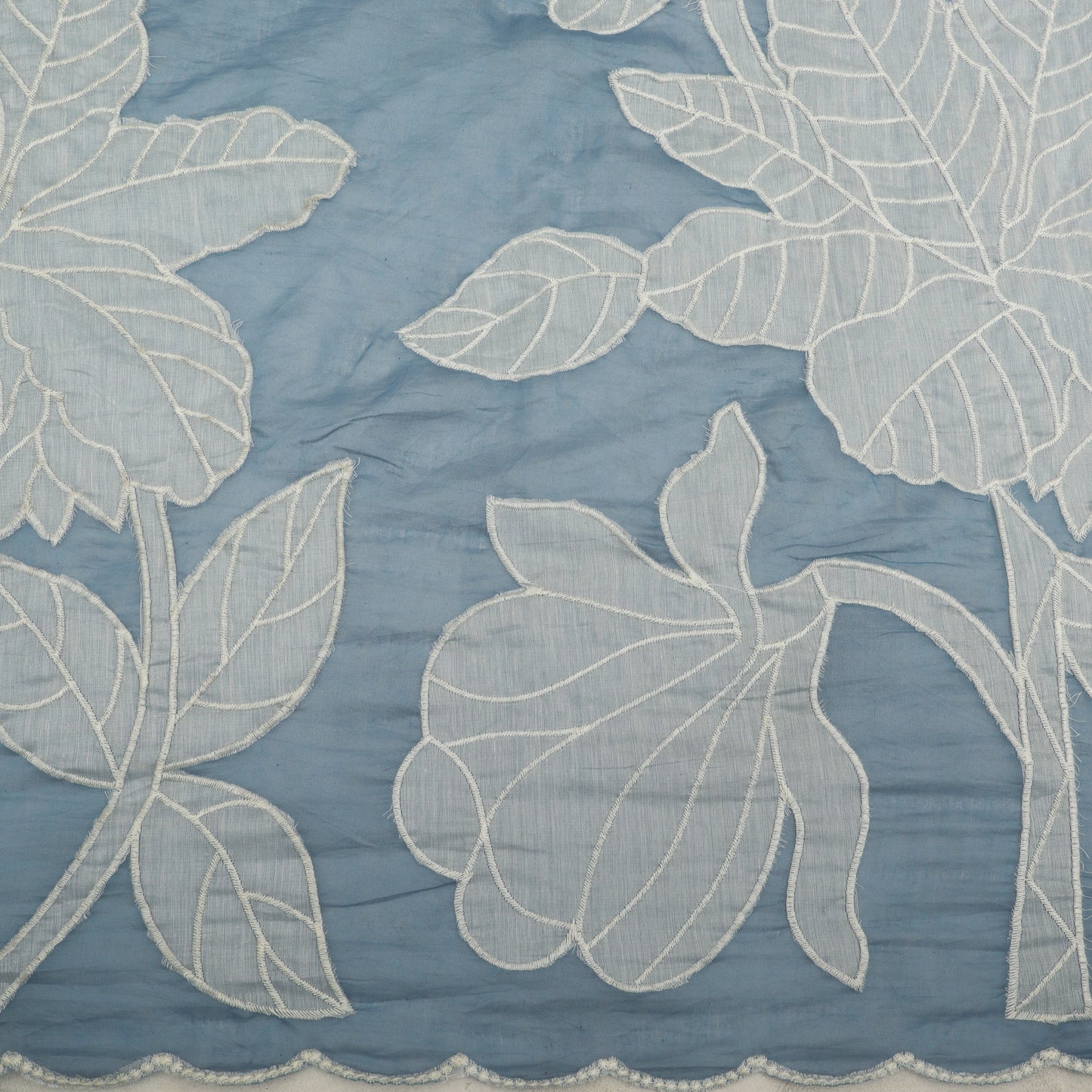 Mul Chanderi Embroidery Fabric