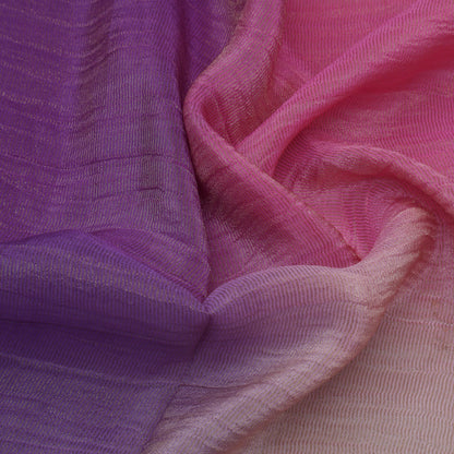 Onion Color Shaded Tissue Booti Fabric