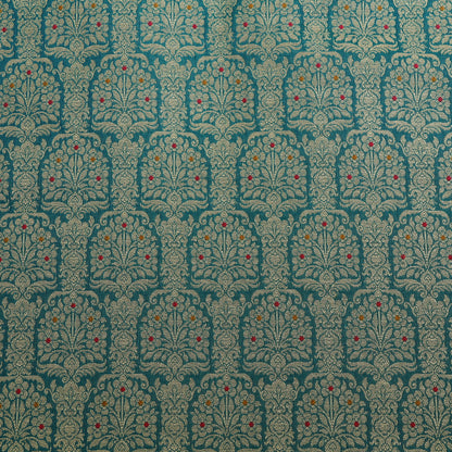 Traditional Meena Work Katan Brocade