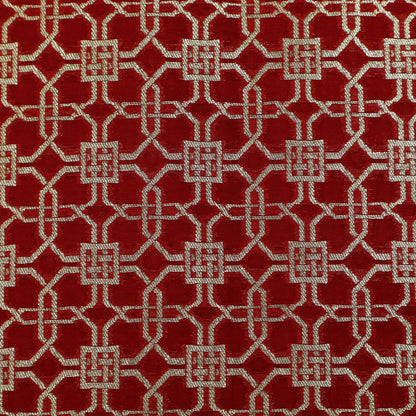 Red Color Brocade Fabric