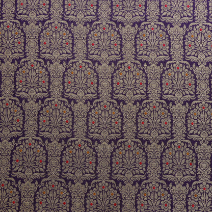Traditional Meena Work Katan Brocade
