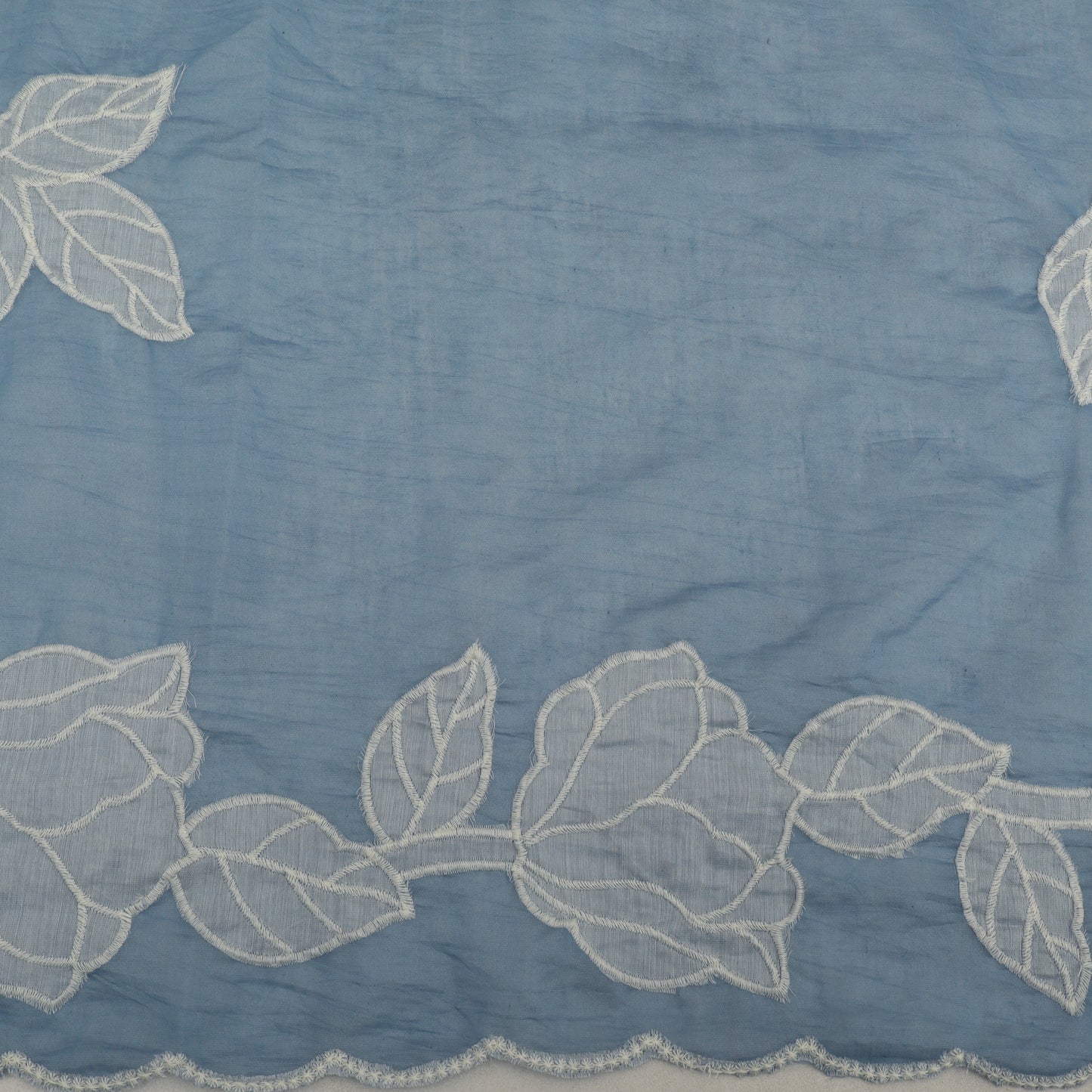 Mul Chanderi Embroidery Fabric