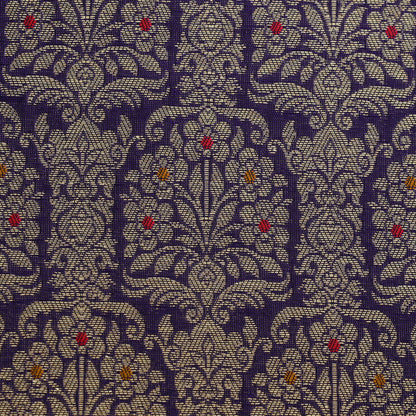 Traditional Meena Work Katan Brocade
