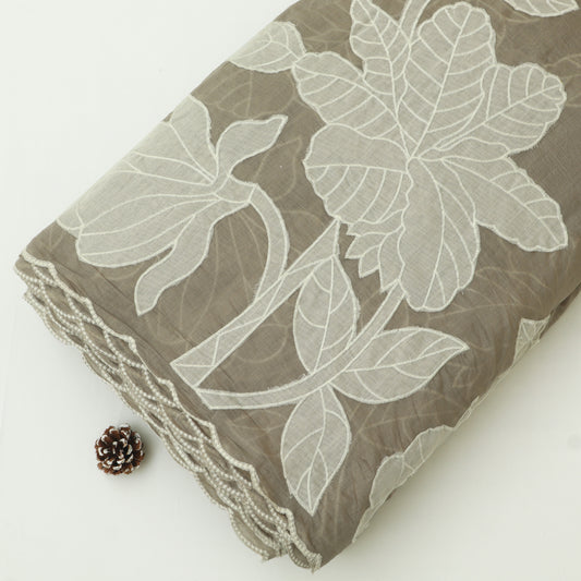 Mul Chanderi Embroidery Fabric